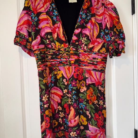 FARM Rio Spring Bananas Print Dress - Picture 2 of 5